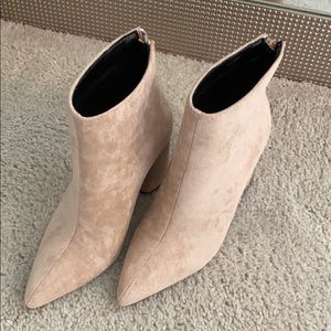 FashionNova Beige Booties Size 6 - NWOT